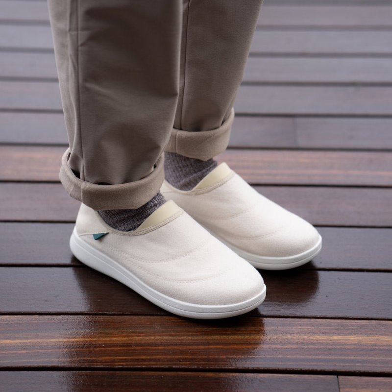 Beige Vessi Sunday Slippers Men's Waterproof Shoes | CB2nHeJ