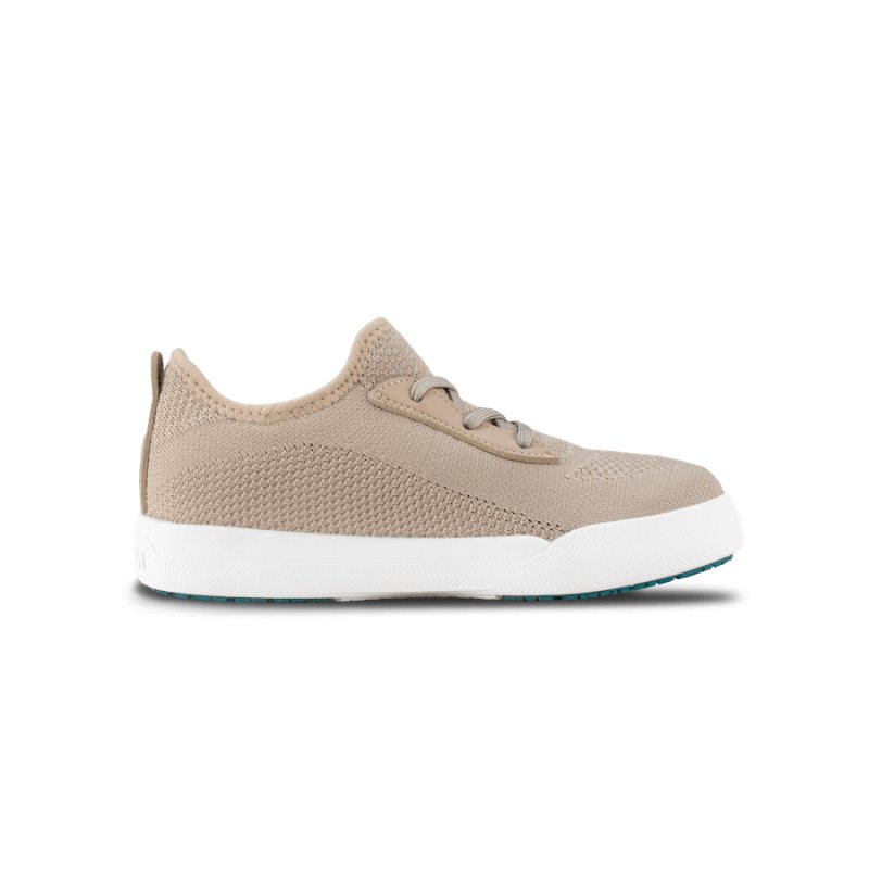 Beige Vessi Weekend Kids' Waterproof Sneakers | exd1B1s