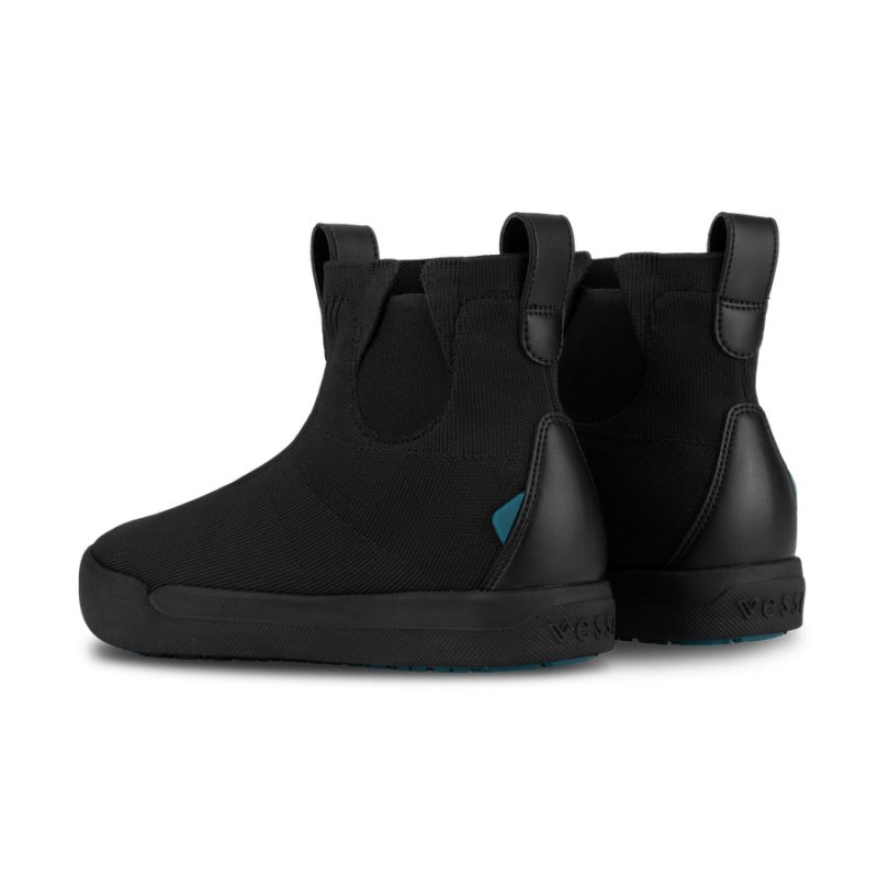 Black / Black Vessi Weekend Chelsea Men's Waterproof Boots | YAPRBac