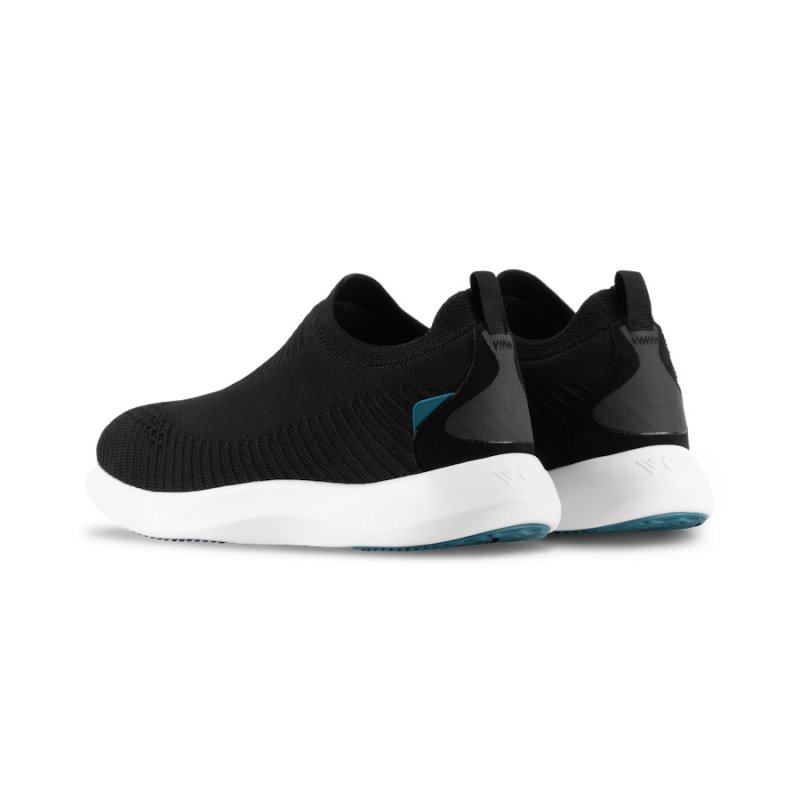 Black Vessi Everyday Move Slip Ons Men's Waterproof Sneakers | ogMM0nc