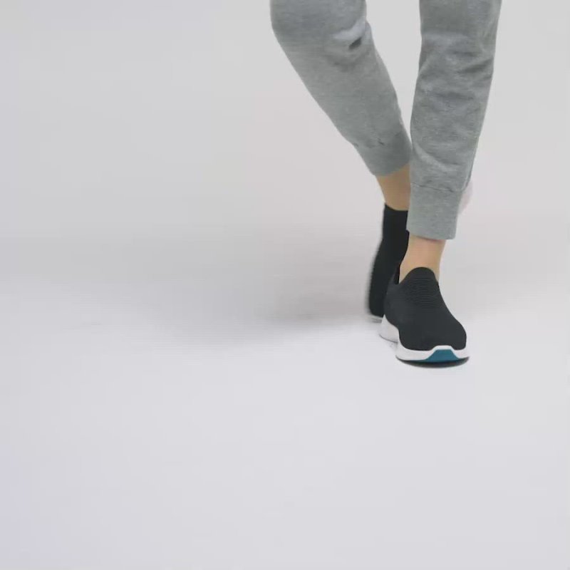 Black Vessi Everyday Move Slip Ons Women's Waterproof Sneakers | ci4gQ7j