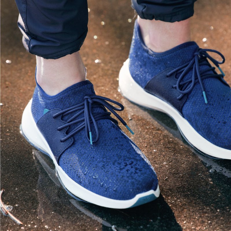 Blue Vessi Everyday Classic Men's Waterproof Shoes | ZZukpZn