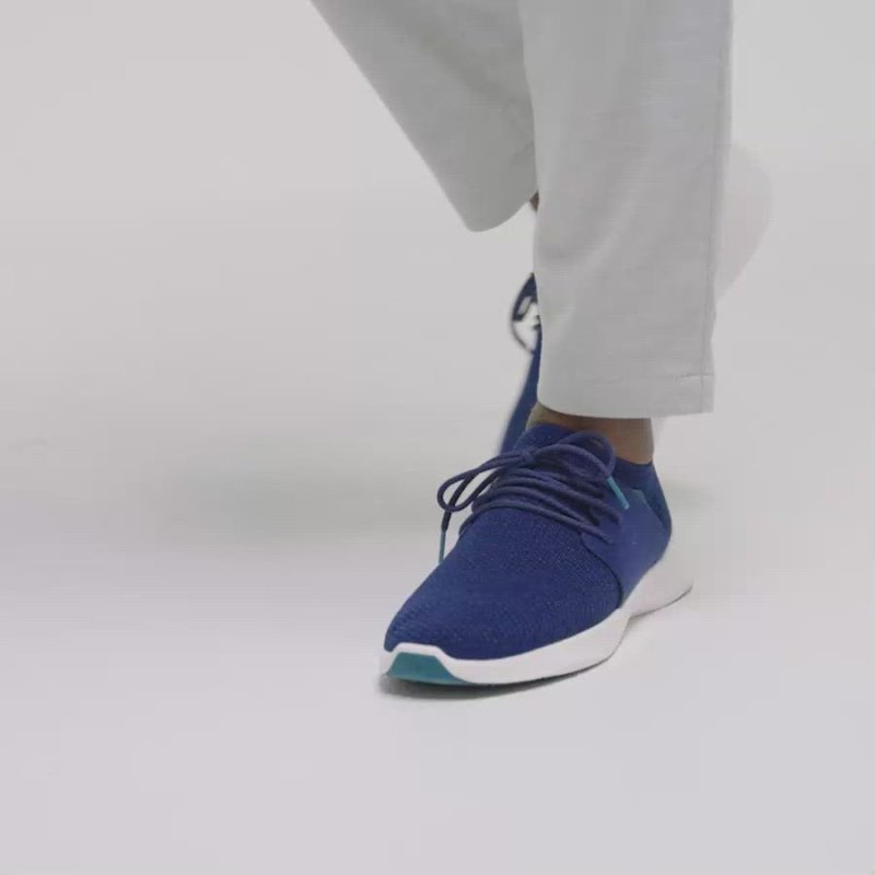 Blue Vessi Everyday Classic Men's Waterproof Shoes | ZZukpZn