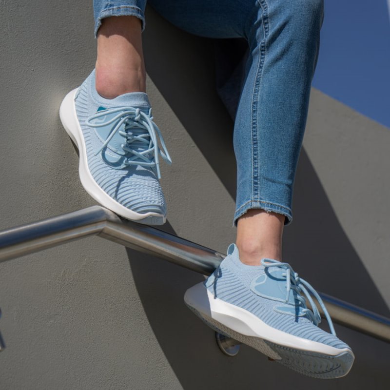 Blue Vessi Everyday Move Women's Waterproof Sneakers | tqdZXVk