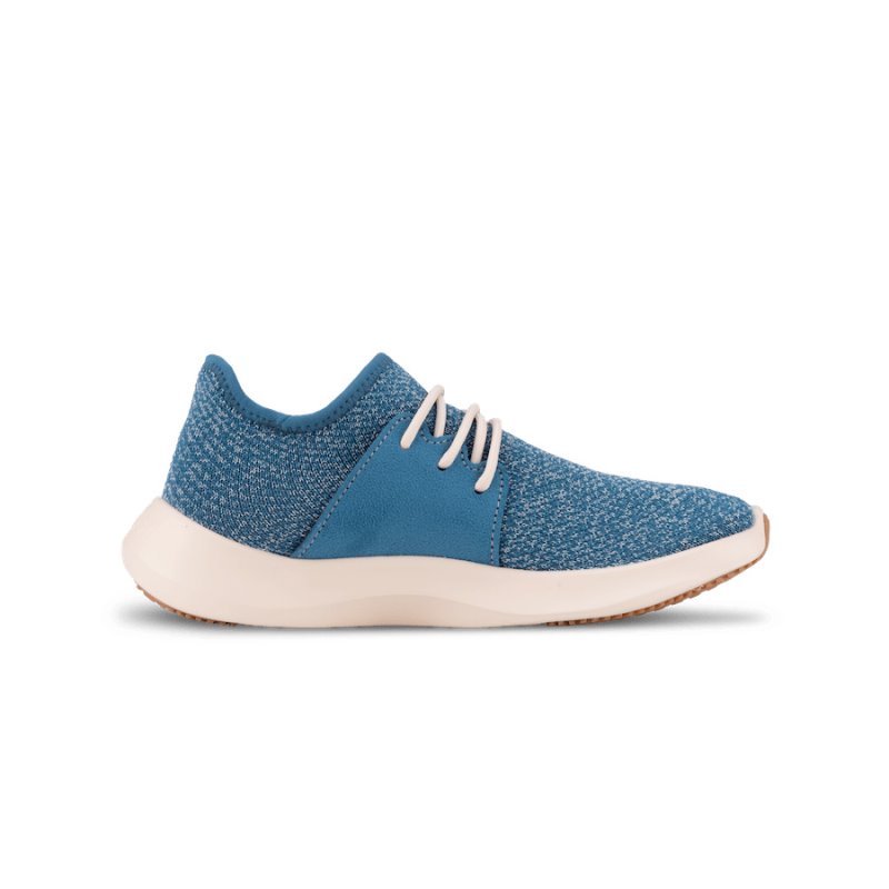 Blue White Vessi Everyday Classic Women's Waterproof Shoes | VUIN6CQ