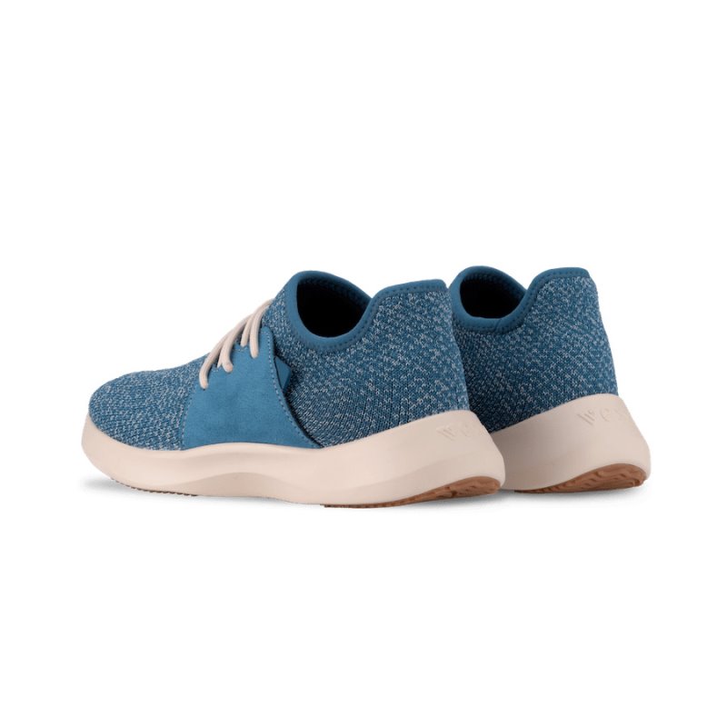 Blue White Vessi Everyday Classic Women's Waterproof Shoes | VUIN6CQ