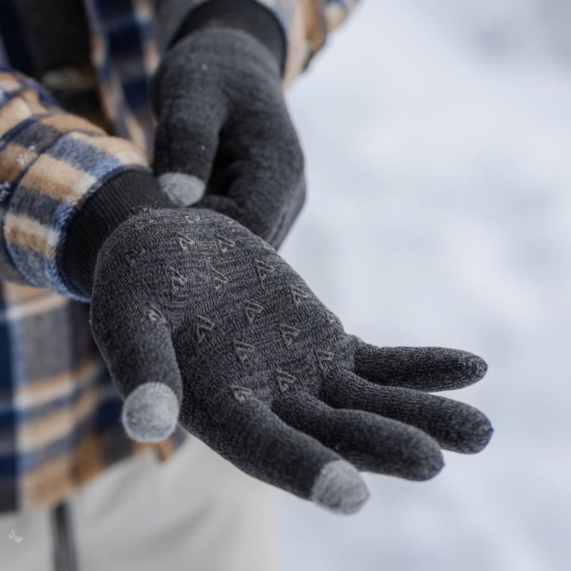 Dark Grey Vessi Waterproof Knit Gloves 3.0 Accessories Gloves | 6s5R5zd