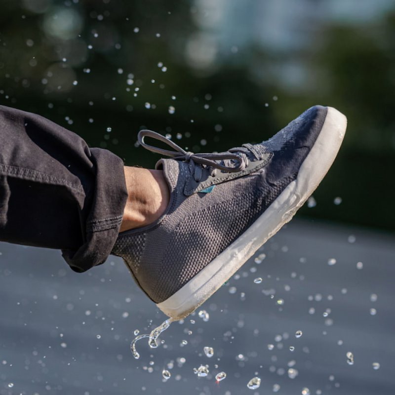 Grey Vessi Weekend Men's Waterproof Sneakers | 0TsTWQD