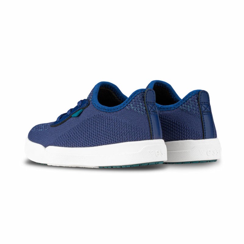 Navy Blue Vessi Weekend Kids' Waterproof Sneakers | il9nePm