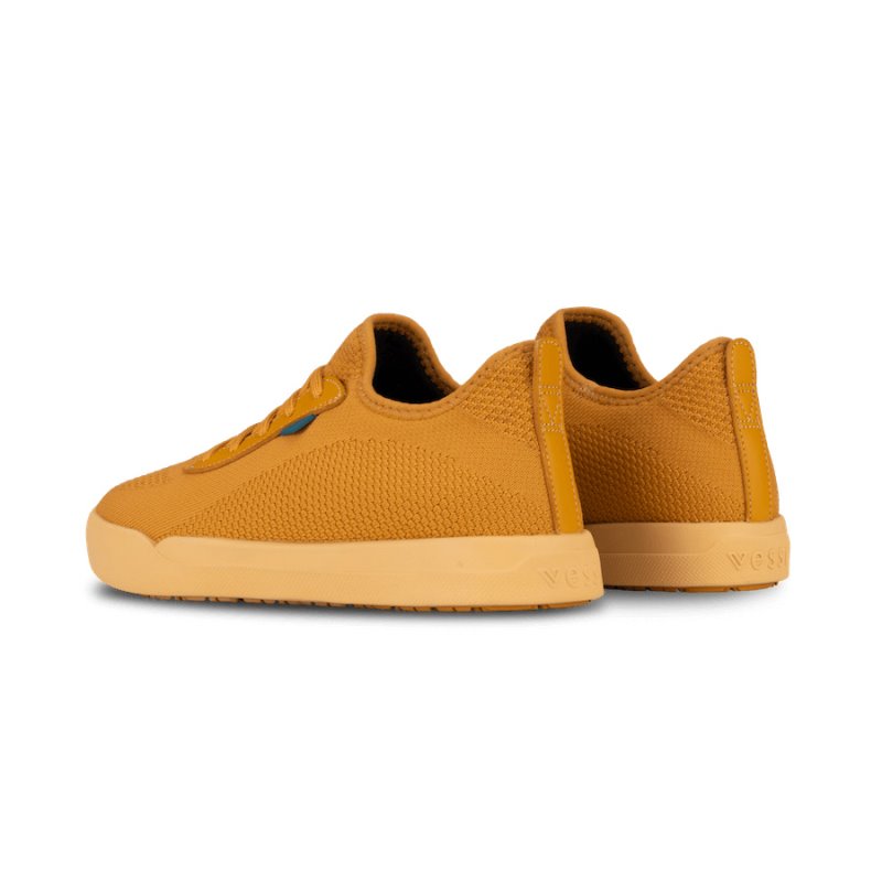 Orange Vessi Weekend Men's Waterproof Sneakers | oB5uyxE