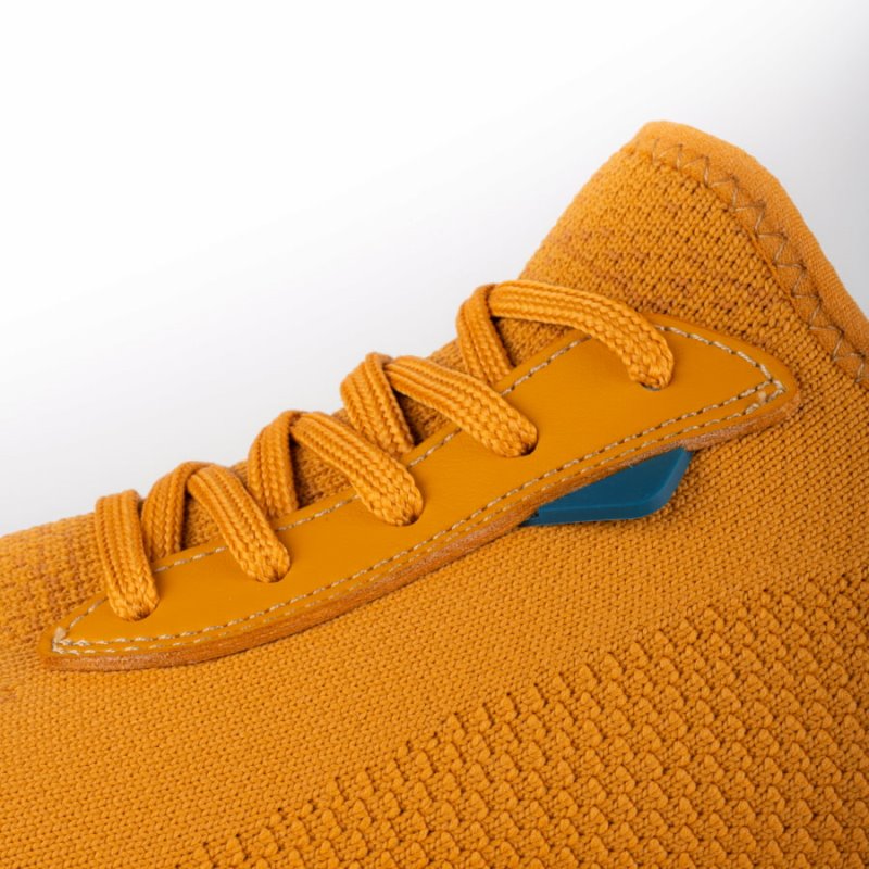 Orange Vessi Weekend Men's Waterproof Sneakers | oB5uyxE