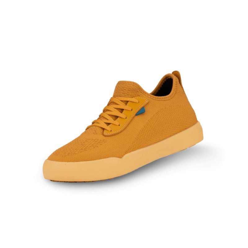 Orange Vessi Weekend Men\'s Waterproof Sneakers | oB5uyxE