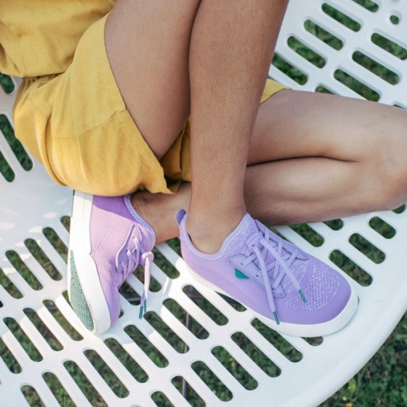 Purple Vessi Weekend Kids' Waterproof Sneakers | Tg0xrbv