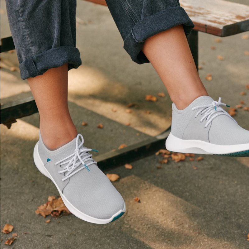 White Grey Vessi Everyday Classic Women's Waterproof Shoes | MSDPEst