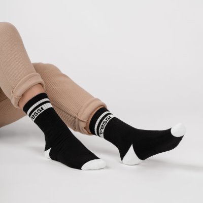 Black Vessi Crew Socks Accessories Socks | pEuD78X